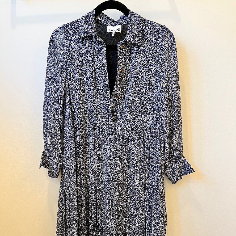 Ganni Dress with 3/4 sleeves